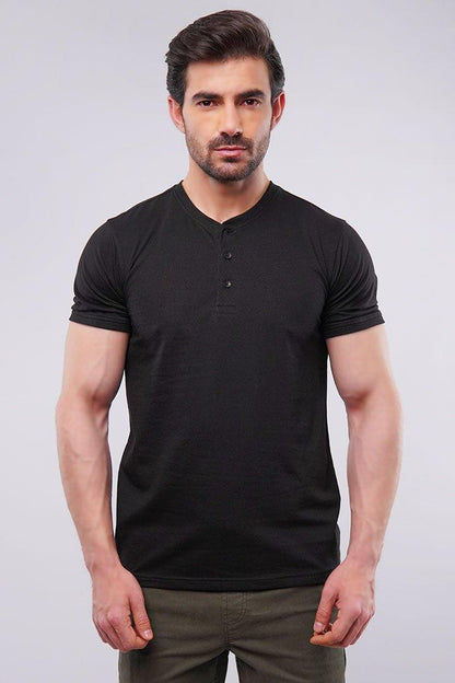 Henley T-Shirt - Black